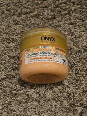 ONYX Professional Foaming Body Scrub Sparkling Champagne Scrubber Included